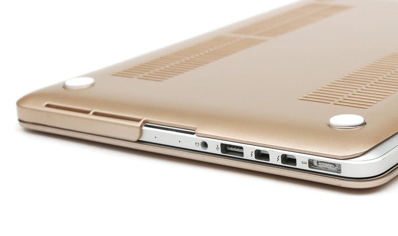 UESWILL Plastic Hard Shell Case Compatible with MacBook Pro (Retina, 15-inch, Mid 2012/2013/2014/Mid 2015), Model A1398, NO CD ROM, NO Touch Bar, Gold - Image 5